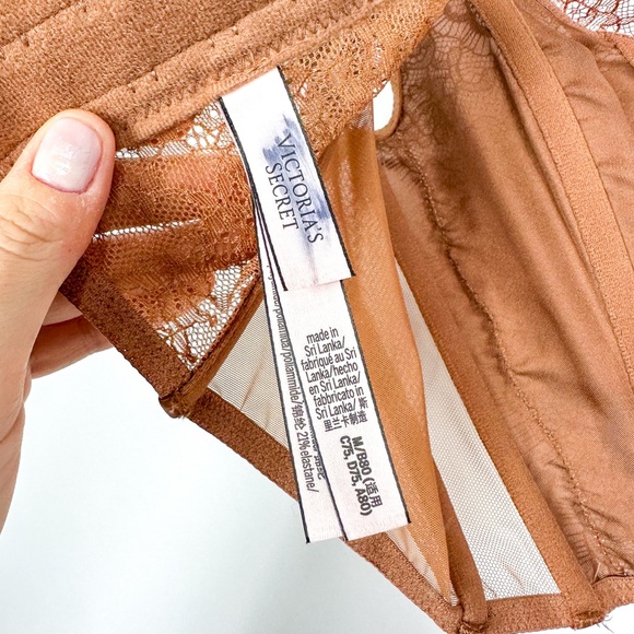 Victoria's Secret Very Sexy Unlined Lace Up Caramel Corset Bra Top - Picture 6 of 8